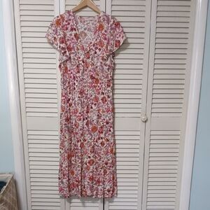 EUC Knox Rose Fall Floral Dress Size L